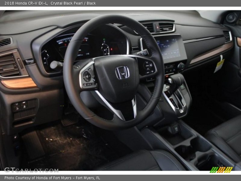 Crystal Black Pearl / Black 2018 Honda CR-V EX-L
