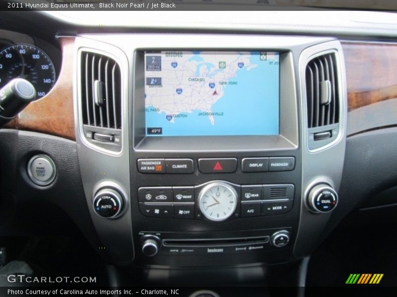 Black Noir Pearl / Jet Black 2011 Hyundai Equus Ultimate