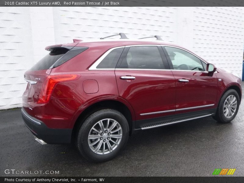 Red Passion Tintcoat / Jet Black 2018 Cadillac XT5 Luxury AWD