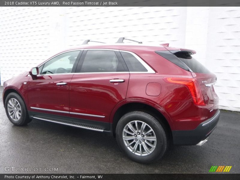 Red Passion Tintcoat / Jet Black 2018 Cadillac XT5 Luxury AWD