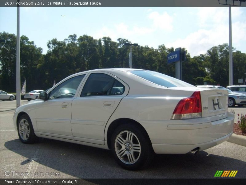 Ice White / Taupe/Light Taupe 2007 Volvo S60 2.5T