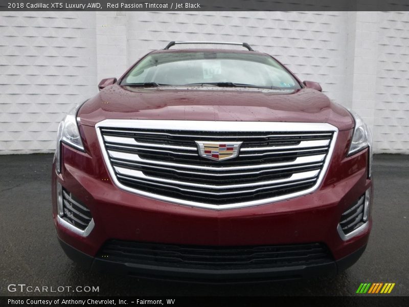 Red Passion Tintcoat / Jet Black 2018 Cadillac XT5 Luxury AWD