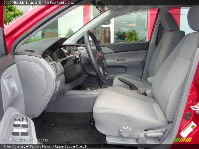 Rio Red Pearl / Gray 2007 Mitsubishi Lancer ES