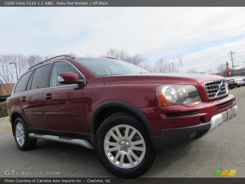 Ruby Red Metallic / Off Black 2008 Volvo XC90 3.2 AWD