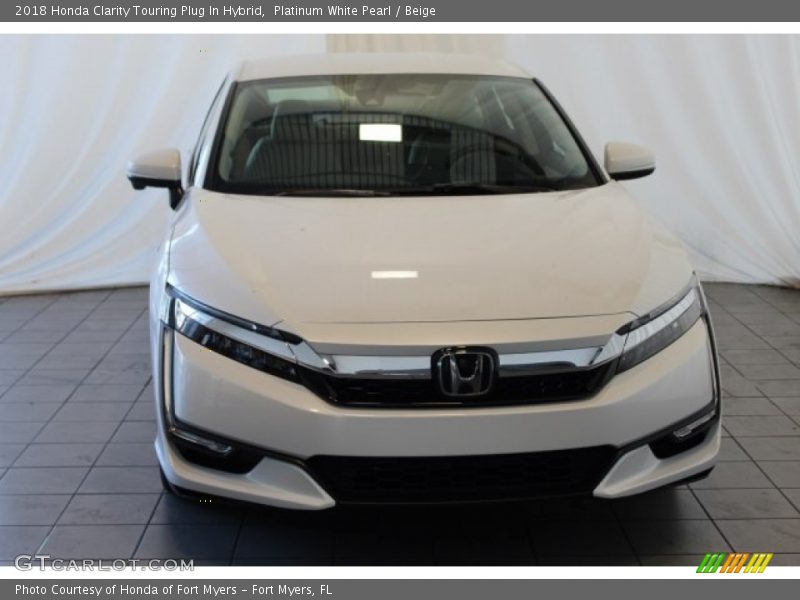Platinum White Pearl / Beige 2018 Honda Clarity Touring Plug In Hybrid