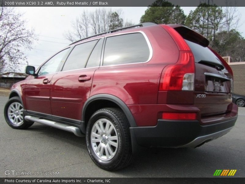 Ruby Red Metallic / Off Black 2008 Volvo XC90 3.2 AWD