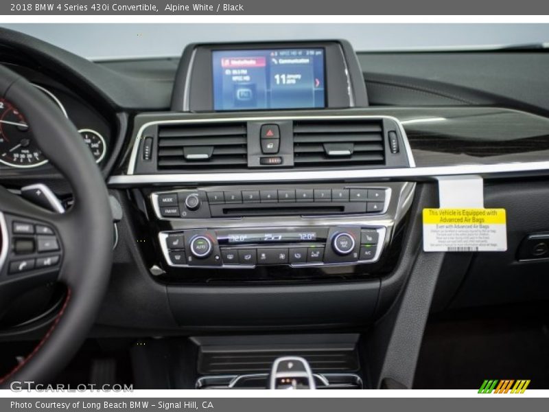 Alpine White / Black 2018 BMW 4 Series 430i Convertible