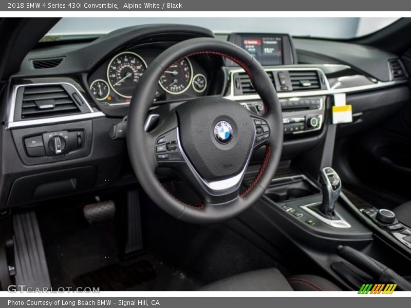 Alpine White / Black 2018 BMW 4 Series 430i Convertible