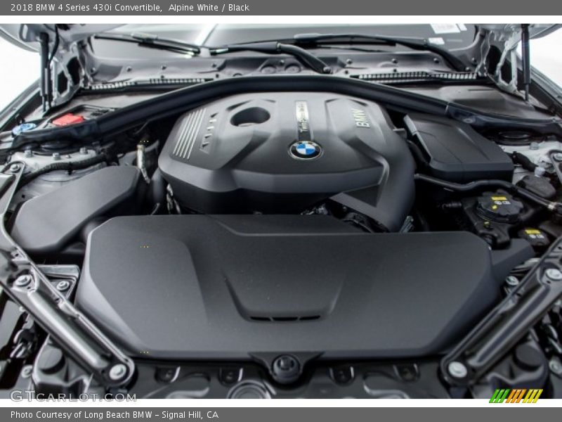 Alpine White / Black 2018 BMW 4 Series 430i Convertible