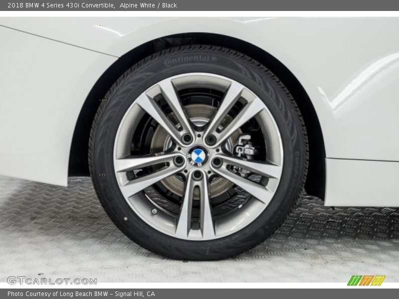 Alpine White / Black 2018 BMW 4 Series 430i Convertible