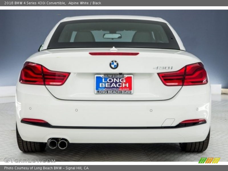 Alpine White / Black 2018 BMW 4 Series 430i Convertible