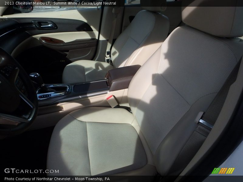 Summit White / Cocoa/Light Neutral 2013 Chevrolet Malibu LT