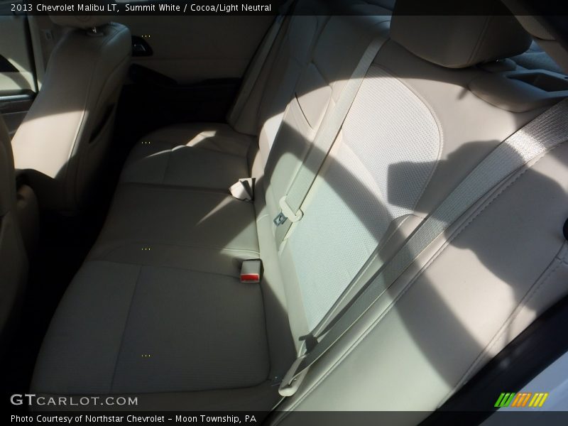 Summit White / Cocoa/Light Neutral 2013 Chevrolet Malibu LT