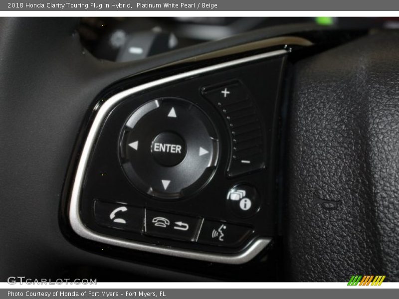 Platinum White Pearl / Beige 2018 Honda Clarity Touring Plug In Hybrid