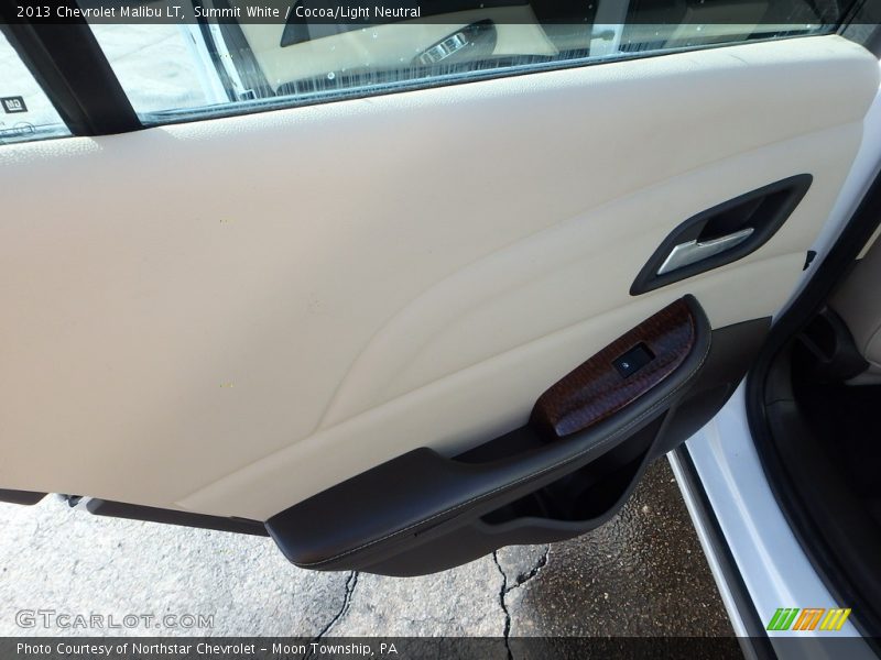 Summit White / Cocoa/Light Neutral 2013 Chevrolet Malibu LT