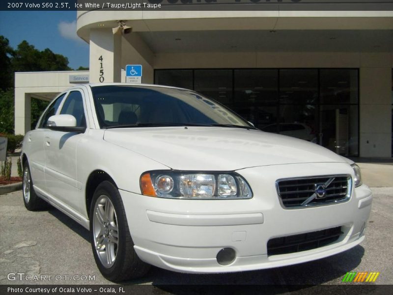 Ice White / Taupe/Light Taupe 2007 Volvo S60 2.5T