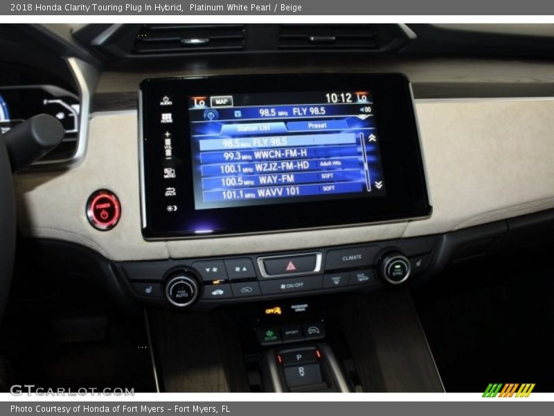 Platinum White Pearl / Beige 2018 Honda Clarity Touring Plug In Hybrid