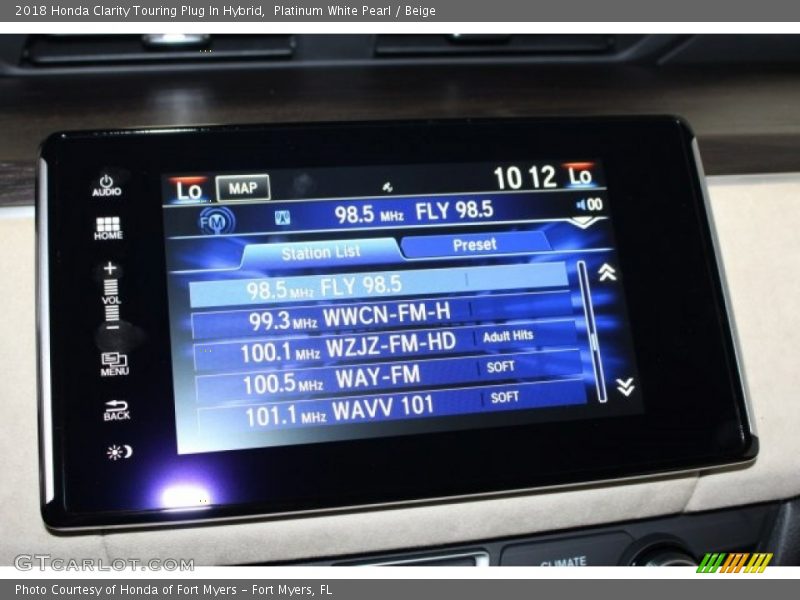 Platinum White Pearl / Beige 2018 Honda Clarity Touring Plug In Hybrid