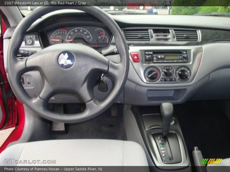 Rio Red Pearl / Gray 2007 Mitsubishi Lancer ES