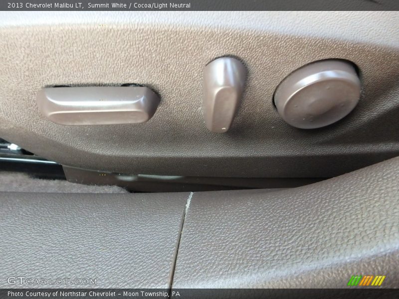 Summit White / Cocoa/Light Neutral 2013 Chevrolet Malibu LT