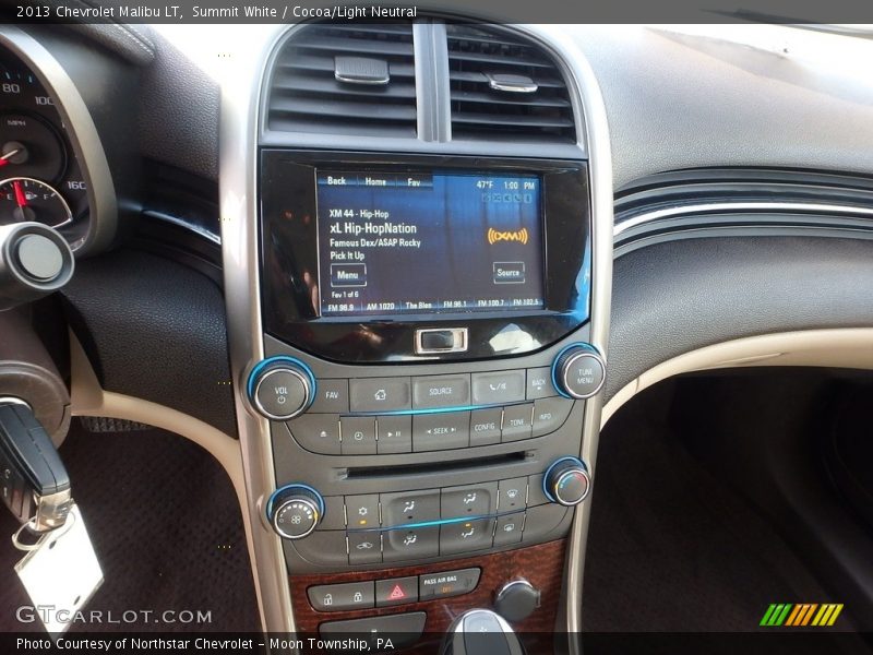 Summit White / Cocoa/Light Neutral 2013 Chevrolet Malibu LT