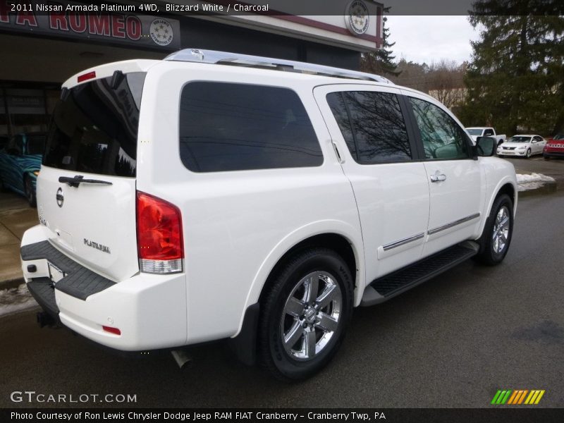 Blizzard White / Charcoal 2011 Nissan Armada Platinum 4WD