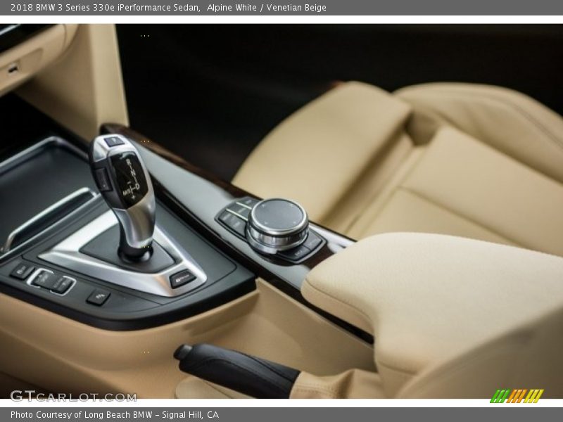 Alpine White / Venetian Beige 2018 BMW 3 Series 330e iPerformance Sedan