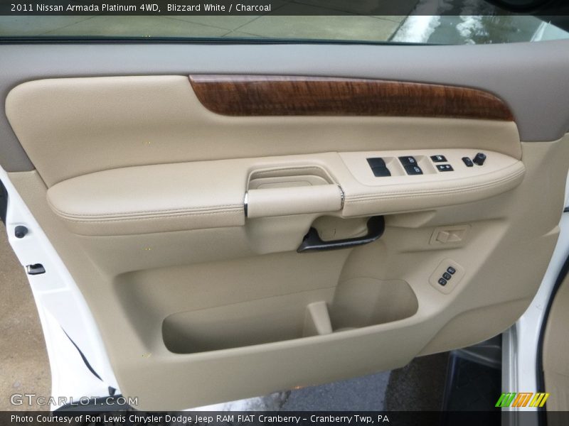 Blizzard White / Charcoal 2011 Nissan Armada Platinum 4WD