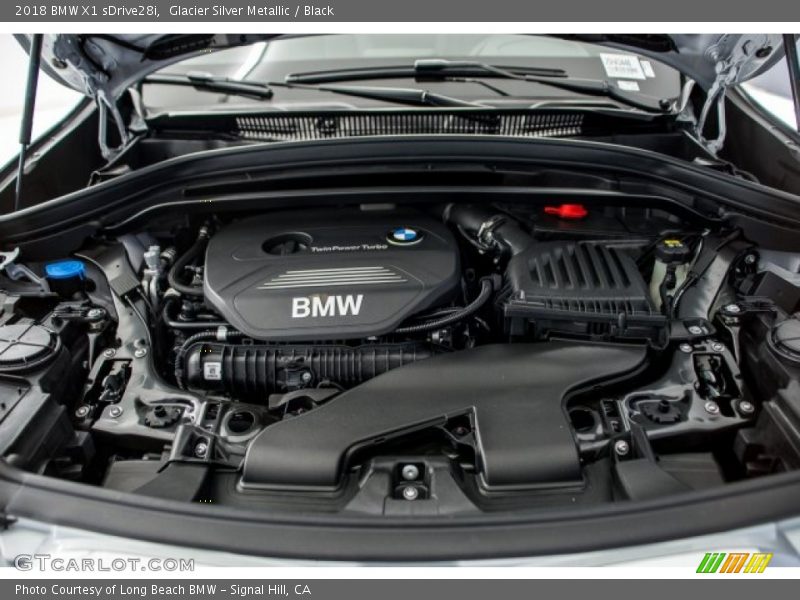 Glacier Silver Metallic / Black 2018 BMW X1 sDrive28i