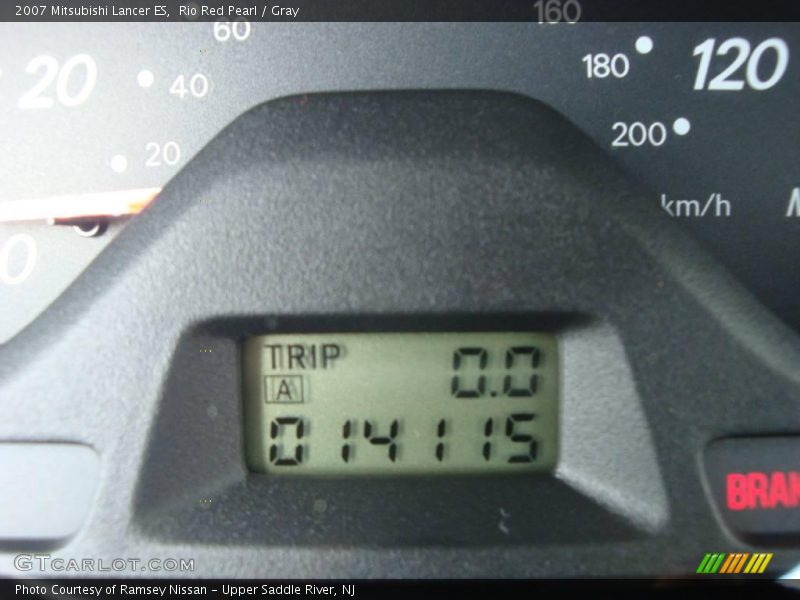 Rio Red Pearl / Gray 2007 Mitsubishi Lancer ES
