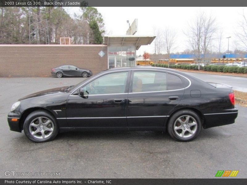 Black Onyx / Saddle 2003 Lexus GS 300