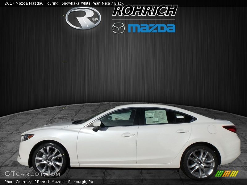 Snowflake White Pearl Mica / Black 2017 Mazda Mazda6 Touring