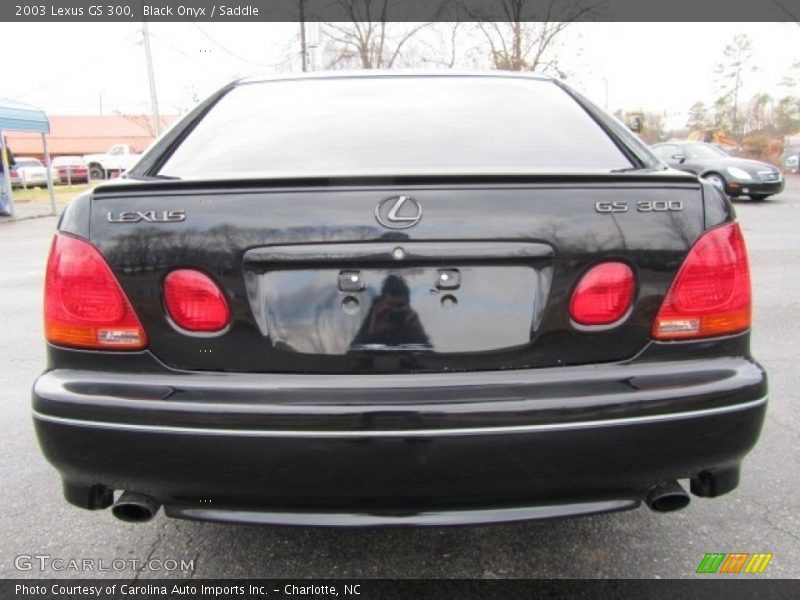 Black Onyx / Saddle 2003 Lexus GS 300