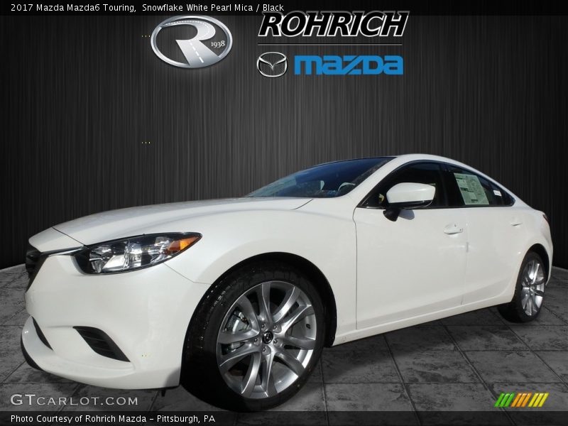Snowflake White Pearl Mica / Black 2017 Mazda Mazda6 Touring