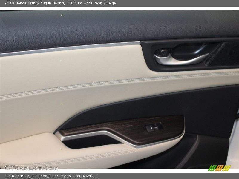 Platinum White Pearl / Beige 2018 Honda Clarity Plug In Hybrid