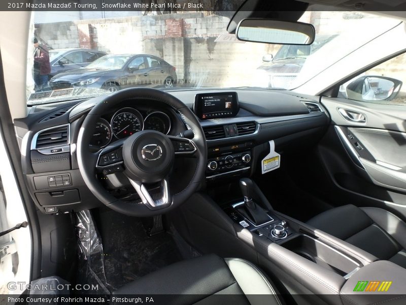 Snowflake White Pearl Mica / Black 2017 Mazda Mazda6 Touring