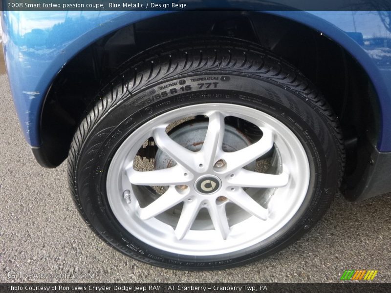 Blue Metallic / Design Beige 2008 Smart fortwo passion coupe