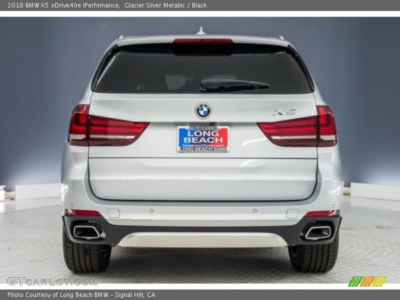 Glacier Silver Metallic / Black 2018 BMW X5 xDrive40e iPerfomance