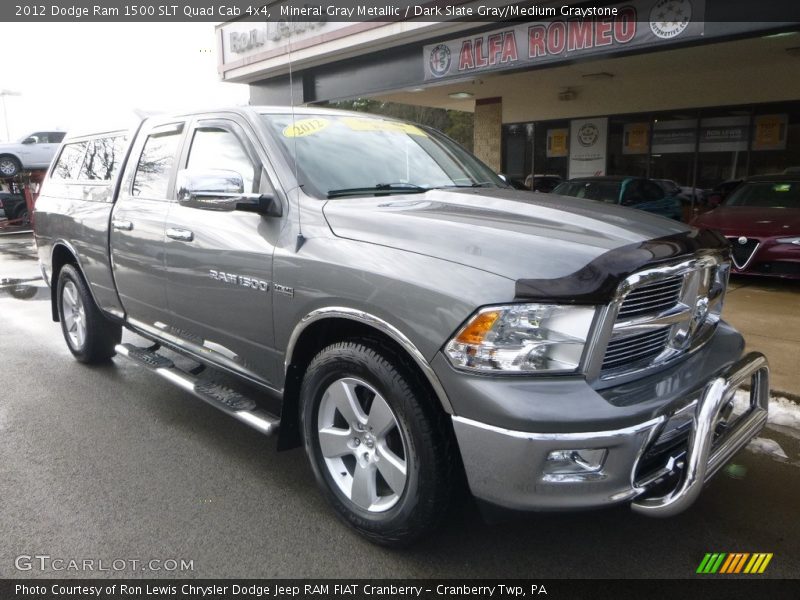 Mineral Gray Metallic / Dark Slate Gray/Medium Graystone 2012 Dodge Ram 1500 SLT Quad Cab 4x4