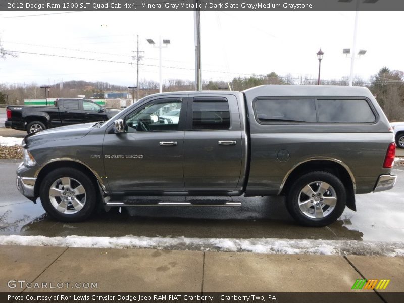 Mineral Gray Metallic / Dark Slate Gray/Medium Graystone 2012 Dodge Ram 1500 SLT Quad Cab 4x4