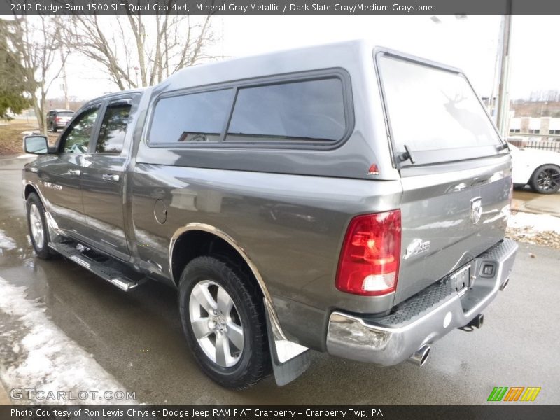 Mineral Gray Metallic / Dark Slate Gray/Medium Graystone 2012 Dodge Ram 1500 SLT Quad Cab 4x4