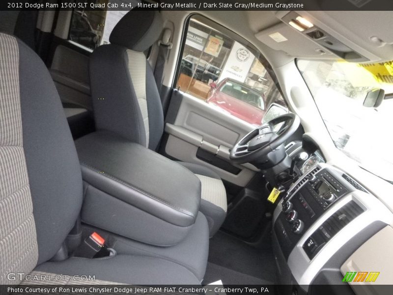 Mineral Gray Metallic / Dark Slate Gray/Medium Graystone 2012 Dodge Ram 1500 SLT Quad Cab 4x4