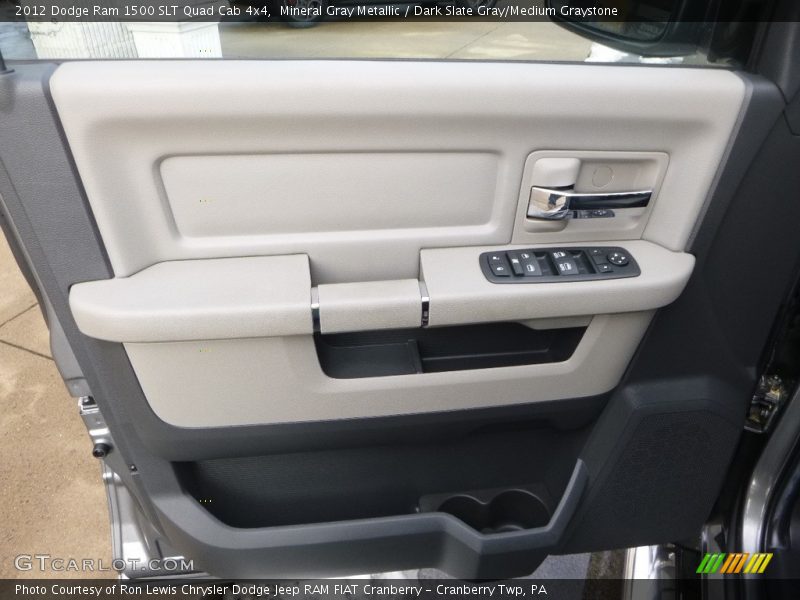 Mineral Gray Metallic / Dark Slate Gray/Medium Graystone 2012 Dodge Ram 1500 SLT Quad Cab 4x4