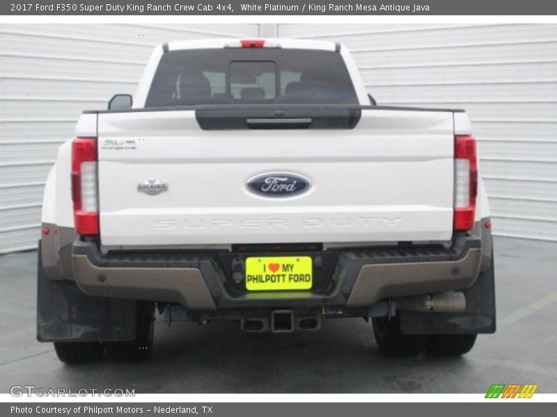 White Platinum / King Ranch Mesa Antique Java 2017 Ford F350 Super Duty King Ranch Crew Cab 4x4