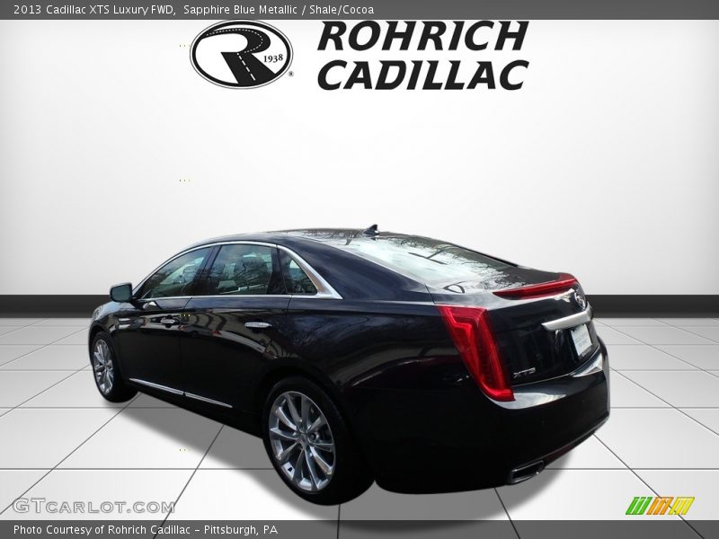 Sapphire Blue Metallic / Shale/Cocoa 2013 Cadillac XTS Luxury FWD