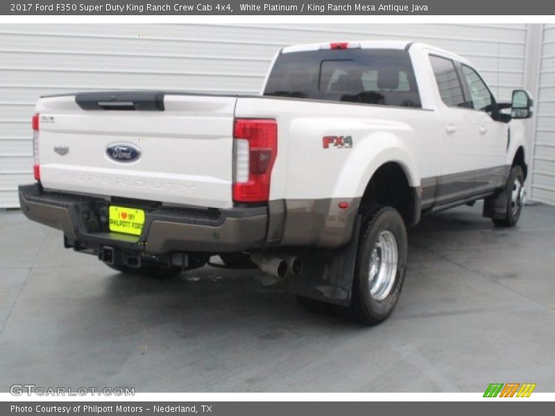 White Platinum / King Ranch Mesa Antique Java 2017 Ford F350 Super Duty King Ranch Crew Cab 4x4