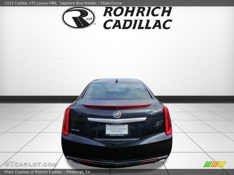 Sapphire Blue Metallic / Shale/Cocoa 2013 Cadillac XTS Luxury FWD