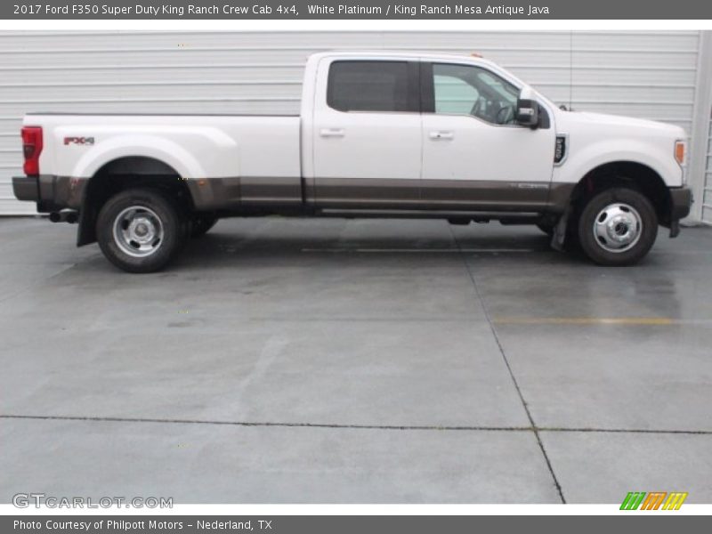 White Platinum / King Ranch Mesa Antique Java 2017 Ford F350 Super Duty King Ranch Crew Cab 4x4