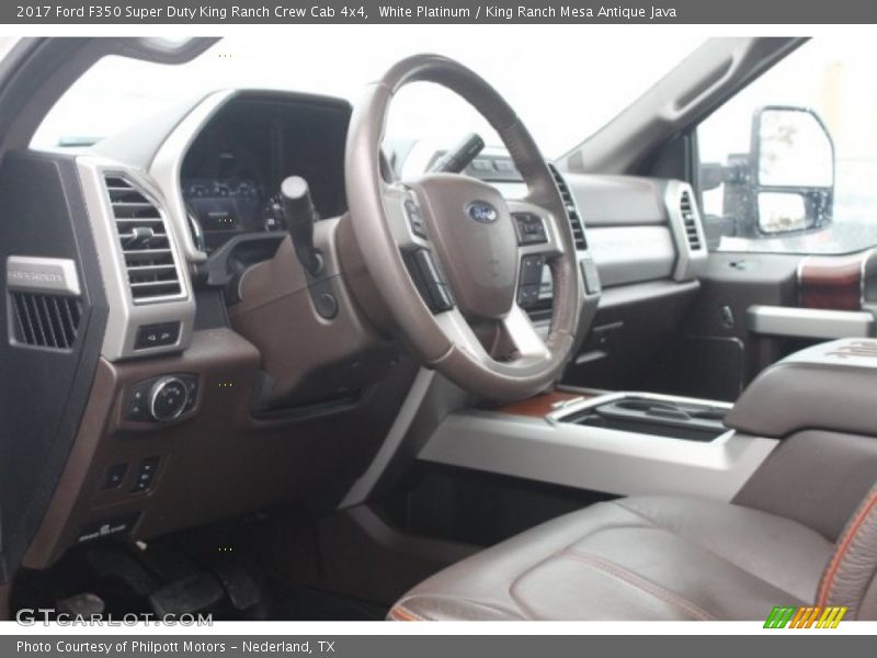 White Platinum / King Ranch Mesa Antique Java 2017 Ford F350 Super Duty King Ranch Crew Cab 4x4