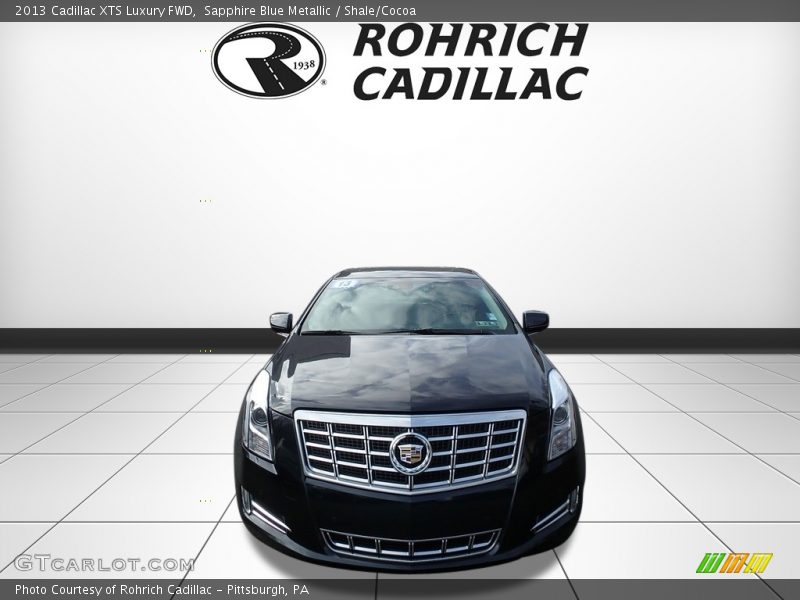 Sapphire Blue Metallic / Shale/Cocoa 2013 Cadillac XTS Luxury FWD